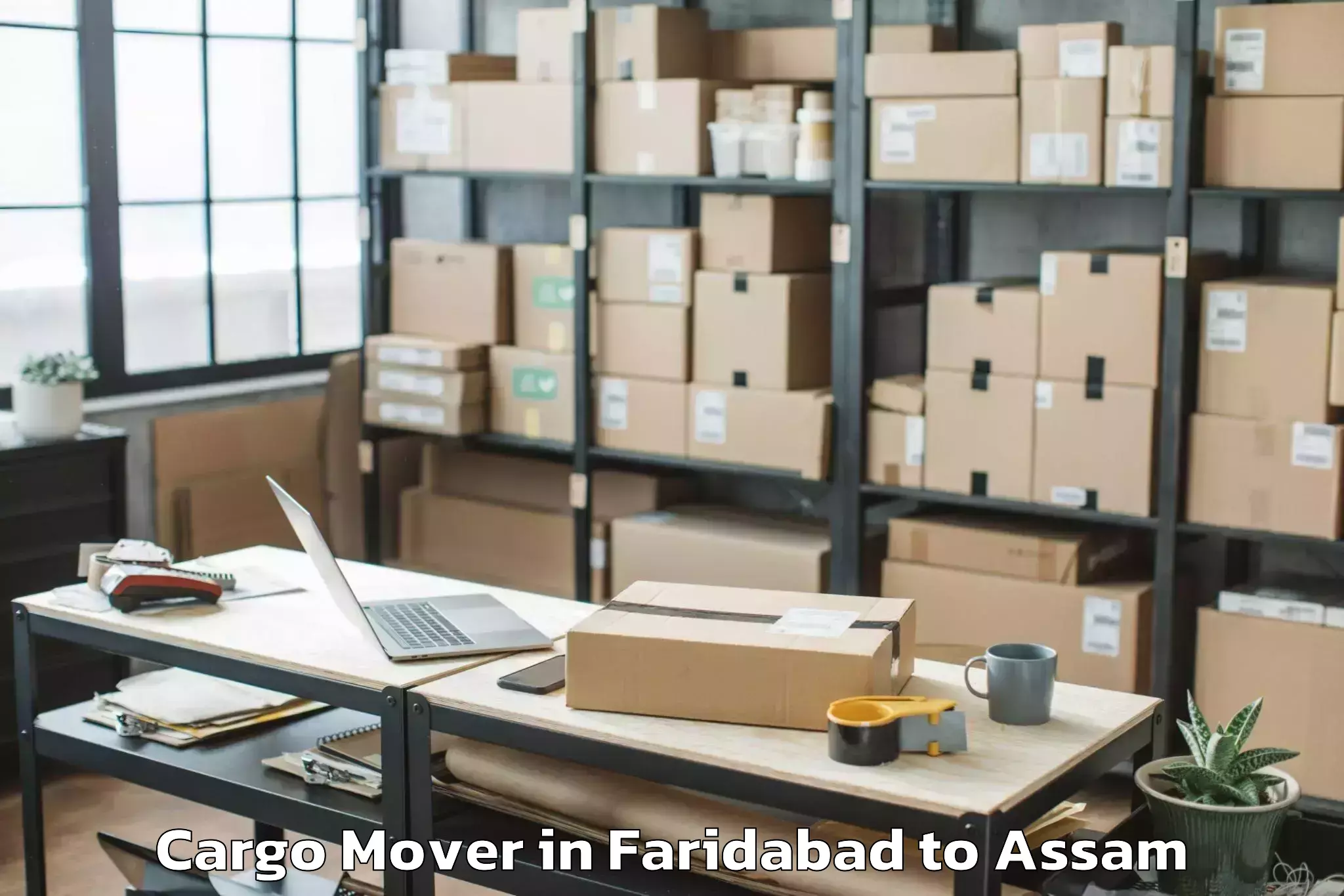 Book Faridabad to Lilabari Airport Ixi Cargo Mover Online